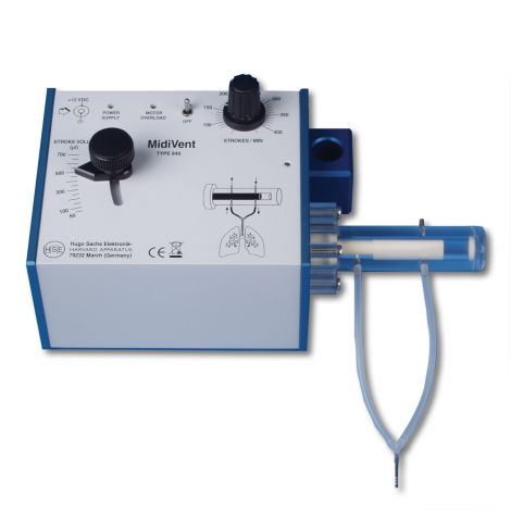 MidiVent Ventilator for Large Mice and Small Rats (Model 849), Single Animal, Volume Controlled  